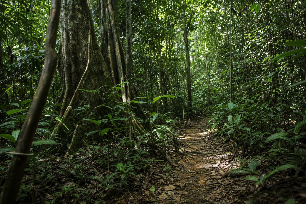 The Peruvian Amazon rainforest near Iquitos