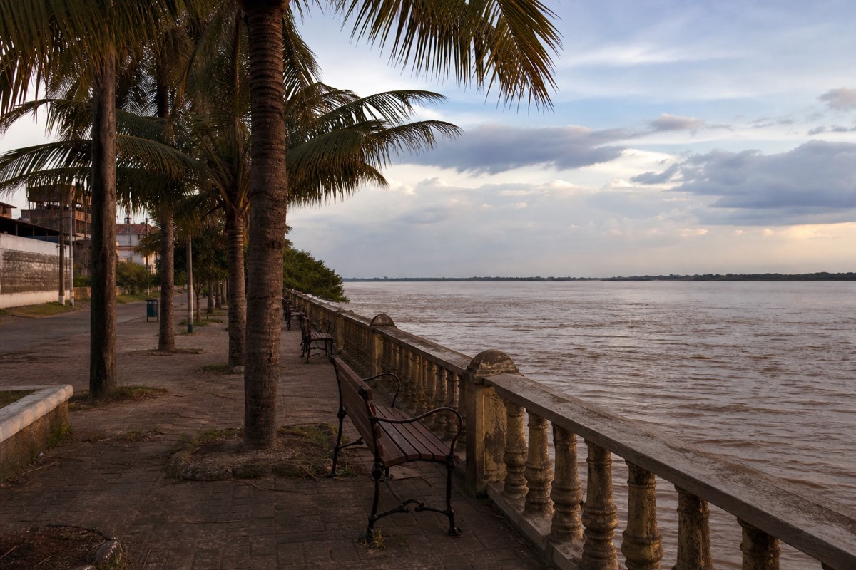 The Malecon riverfront promenade in Iquitos